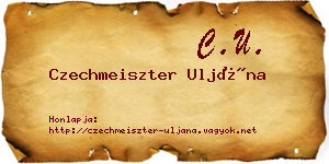 Czechmeiszter Uljána névjegykártya